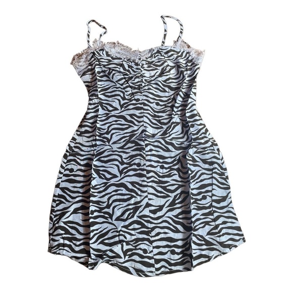 re:named Neha Leopard Print Dress blue/back - Picture 5 of 16